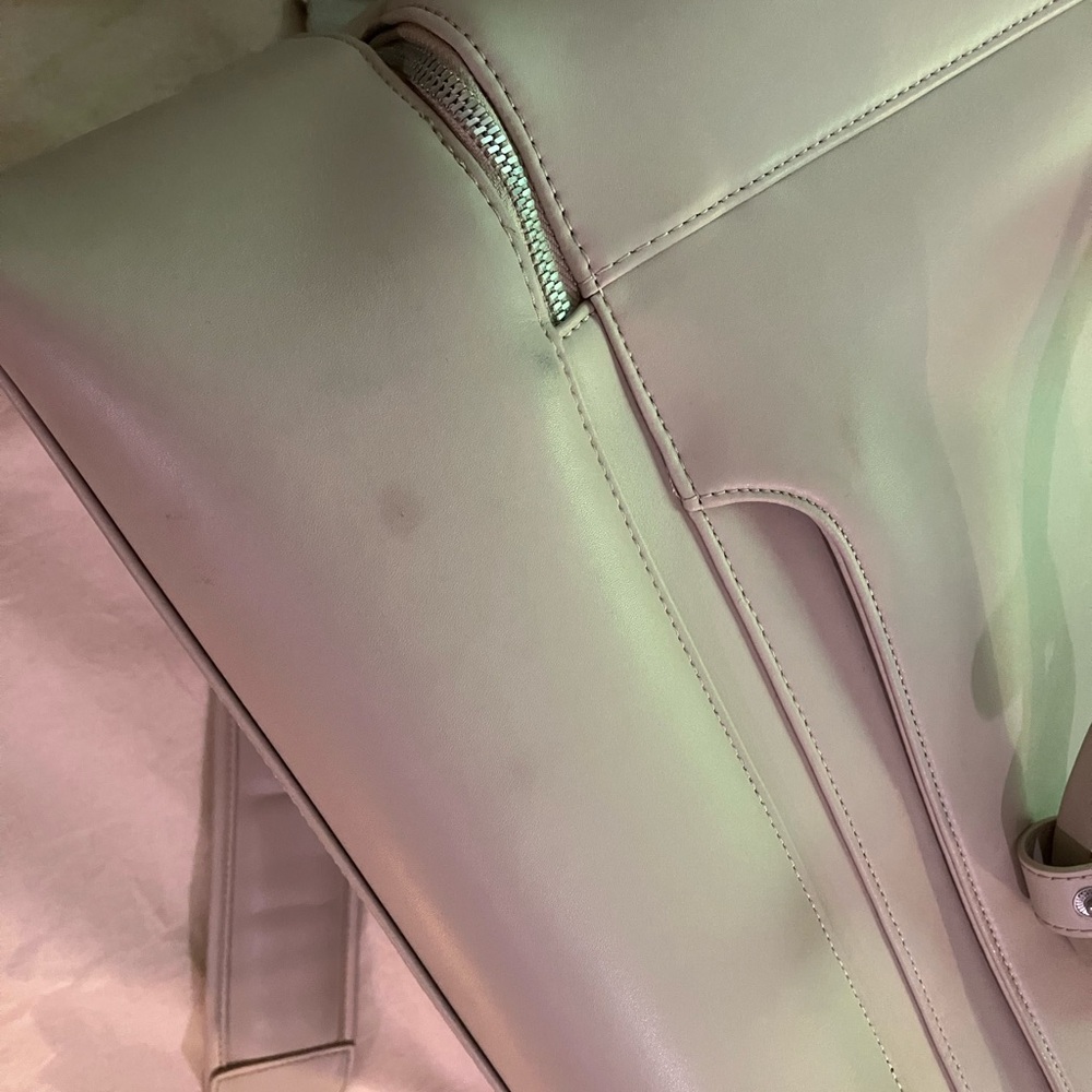 Monos Weekender Bag in Ivory Vegan Leather - Picture 5 of 5